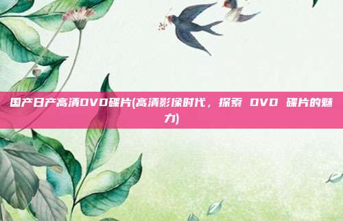 国产日产高清DVD碟片(高清影像时代，探索 DVD 碟片的魅力)