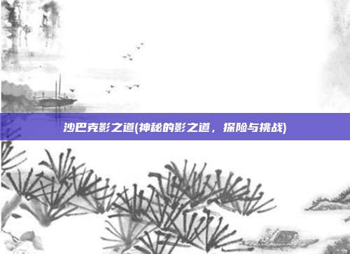 沙巴克影之道(神秘的影之道，探险与挑战)