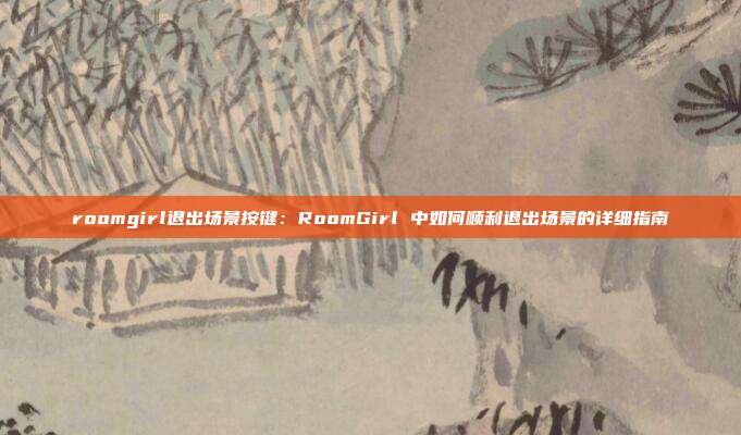 roomgirl退出场景按键：RoomGirl 中如何顺利退出场景的详细指南