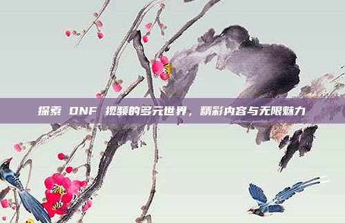 探索 DNF 视频的多元世界，精彩内容与无限魅力